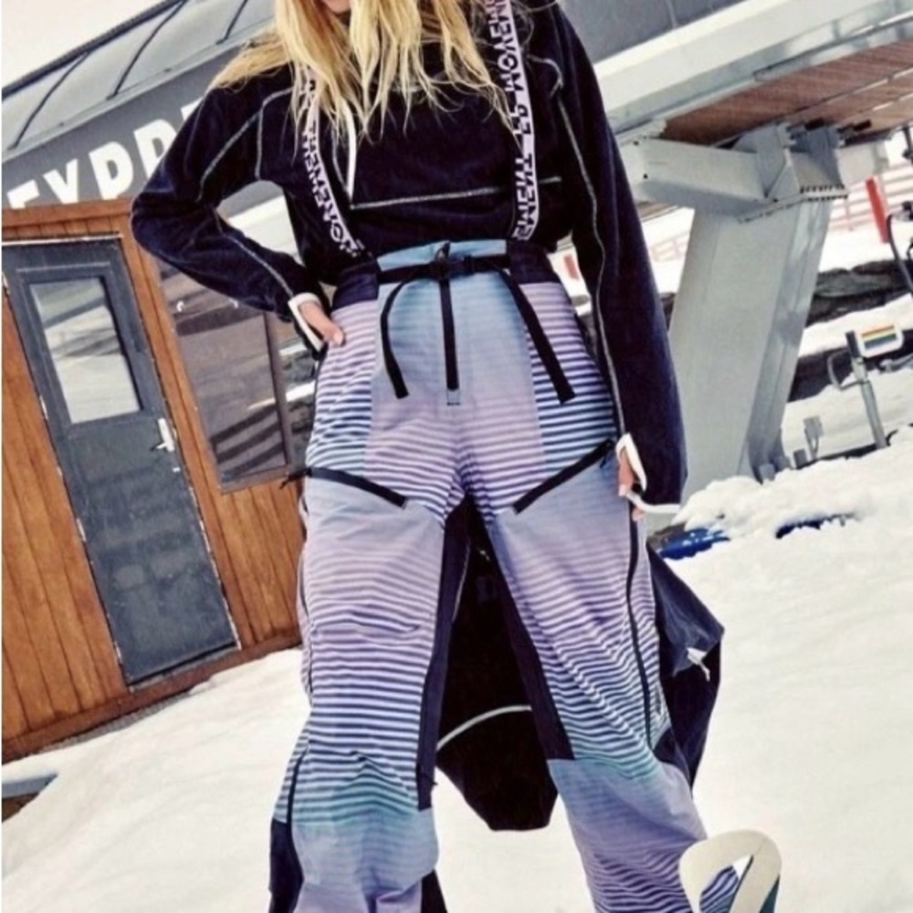 Free People Movement Blizzard Bliss Shell Ski Bibs Size Small.